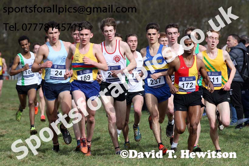 Mens under-20s 2019 British Athletics Inter Counties Cross Country, Prestwood Hall, Loughborough. Photo:  David T. Hewitson/Sports for All Pics